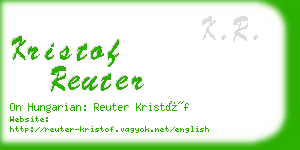 kristof reuter business card